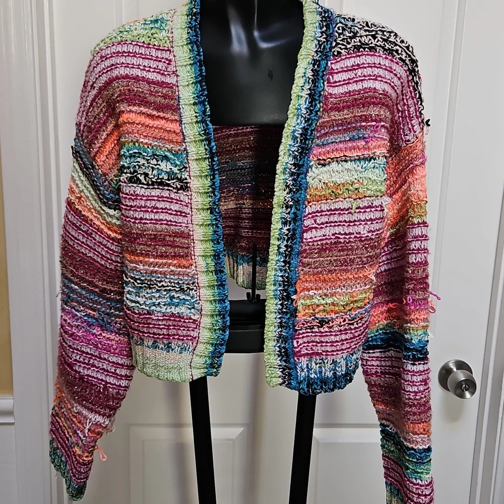 WILD FABLE Colorful Knit Cardigan - S